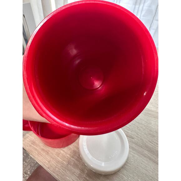 Marlboro Vintage Red & White Thermos Stacking Cups Travel Set - Picture 4 of 9